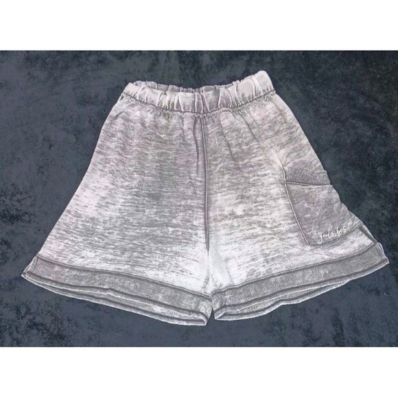 Free People Pants - Intimately Free People Burnout Pull On Shorts XS Gray Wash Distressed Lagenlook